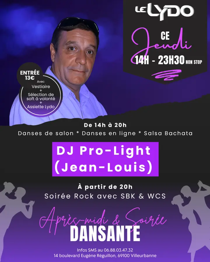 Affiche de la soirée à Villeurbanne