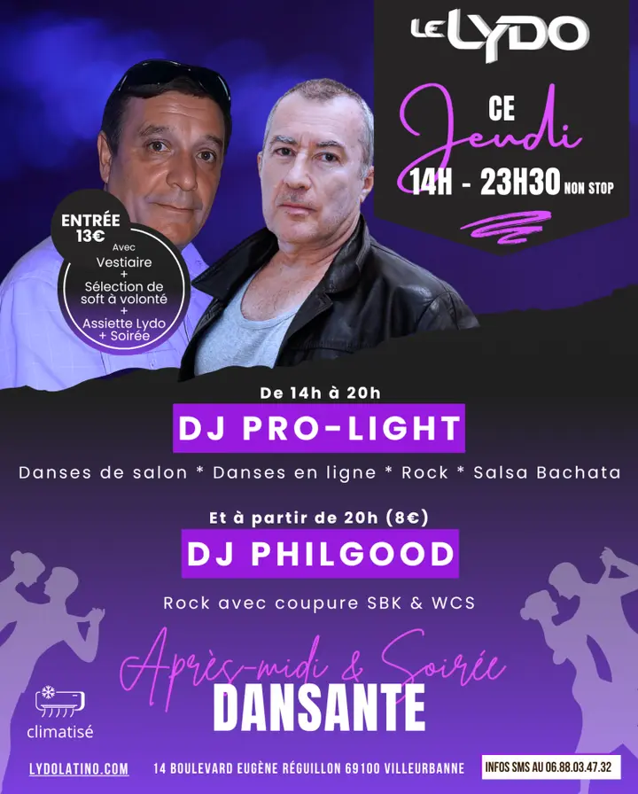 Affiche de la soirée à Villeurbanne