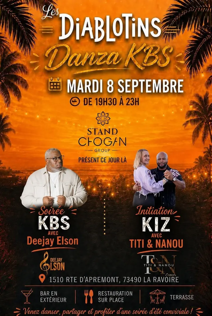 Affiche de la soirée à La Ravoire