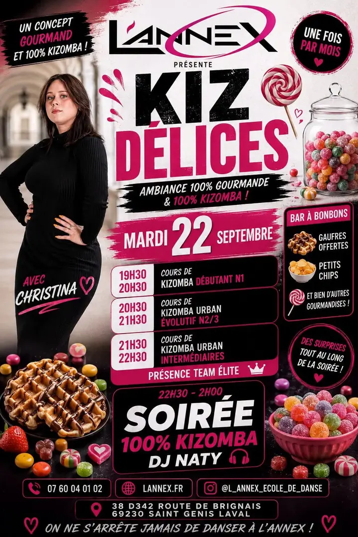 Affiche de la soirée à Saint-Genis-Laval