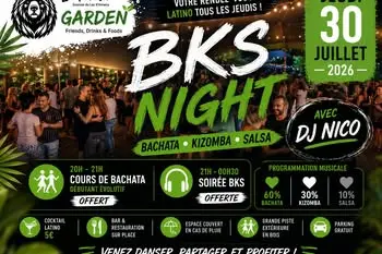 Affiche de Les jeudis BKS Night · La Taverne Garden · Faverges (jeu 20 août)