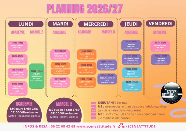 Affiche de la soirée à Villeurbanne