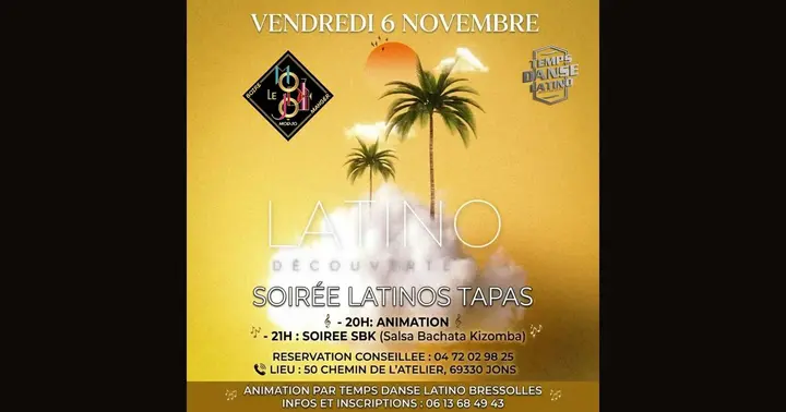 Affiche de la soirée à Jons